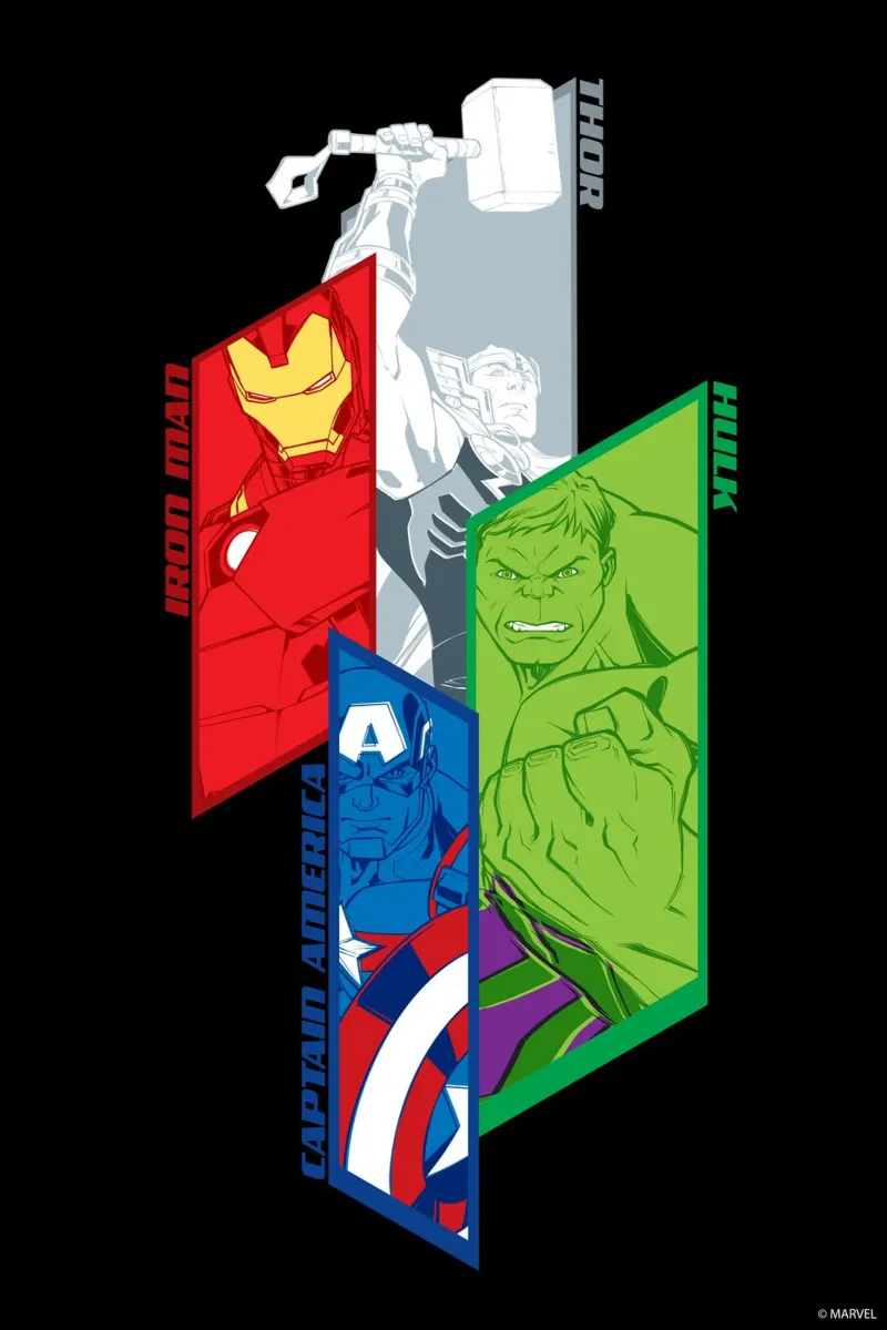 The Avengers - Powerful carta hahnemühle da MARVEL Designs by JUNIQE