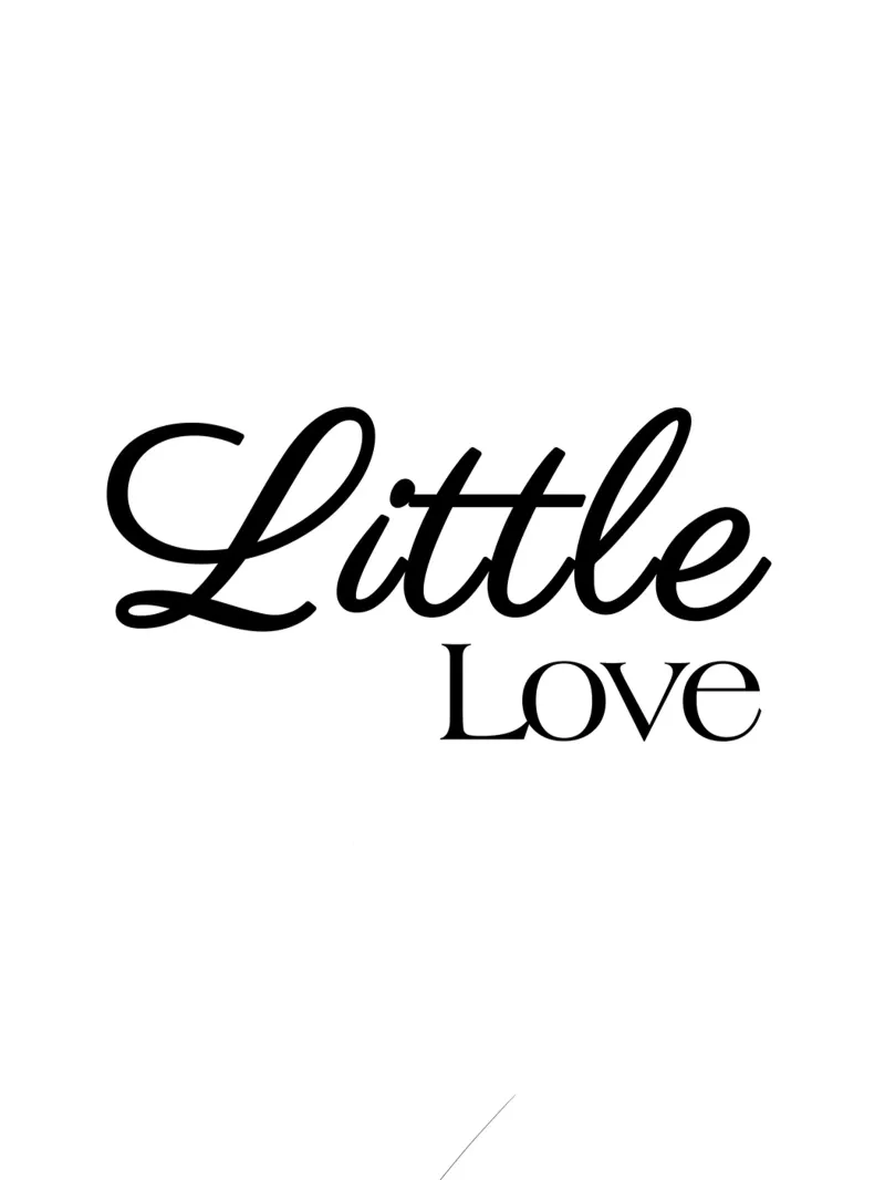 Piccolo amore alluminio dibond da YV TYPOGRAPHY