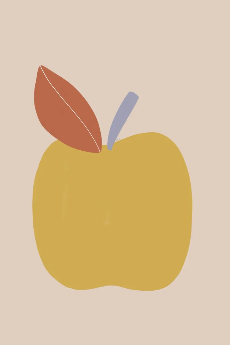 Yellow Apple hahnemühle by Menina Lisboa