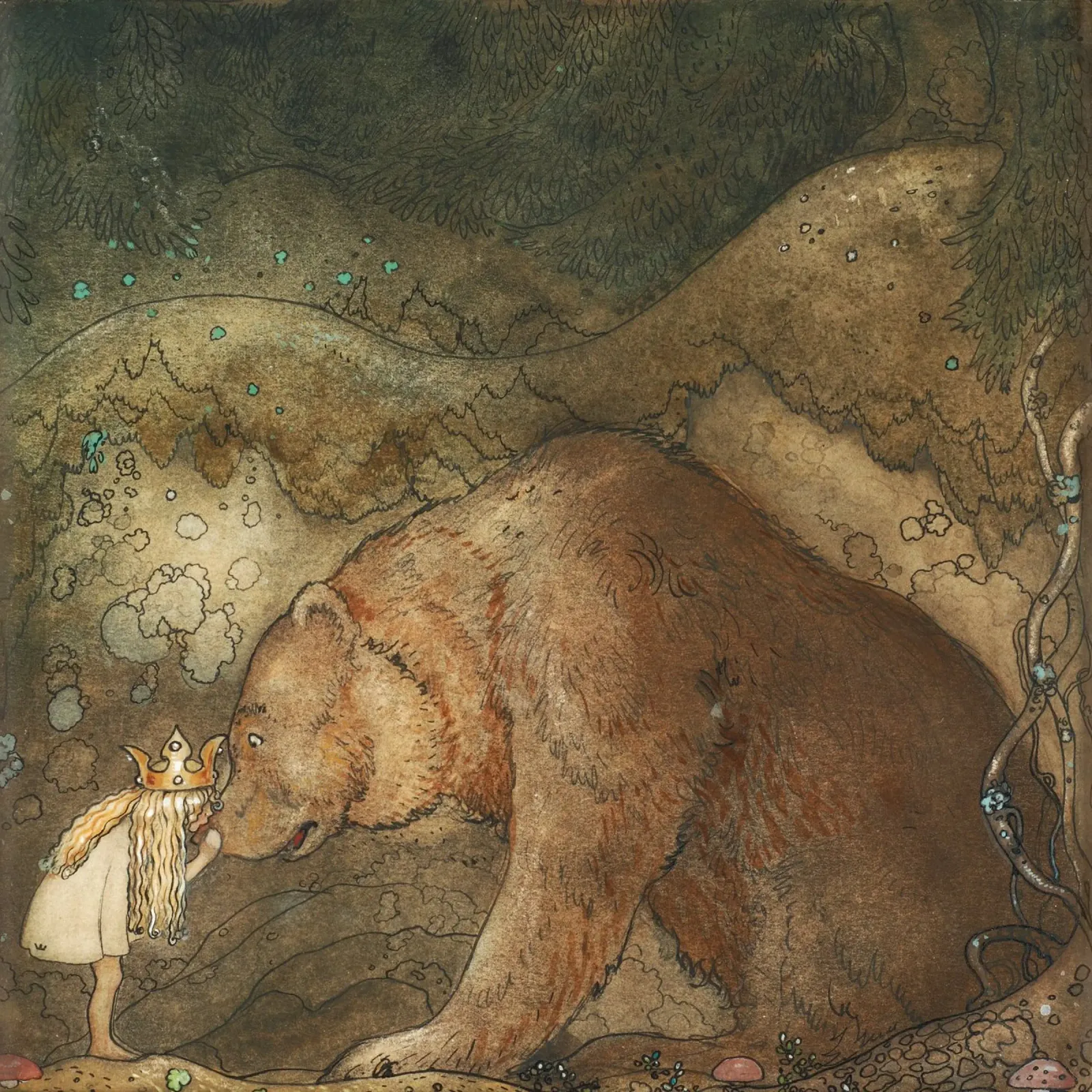 John Bauer - Povera piccola Basse plexiglass da Timeless Artworks