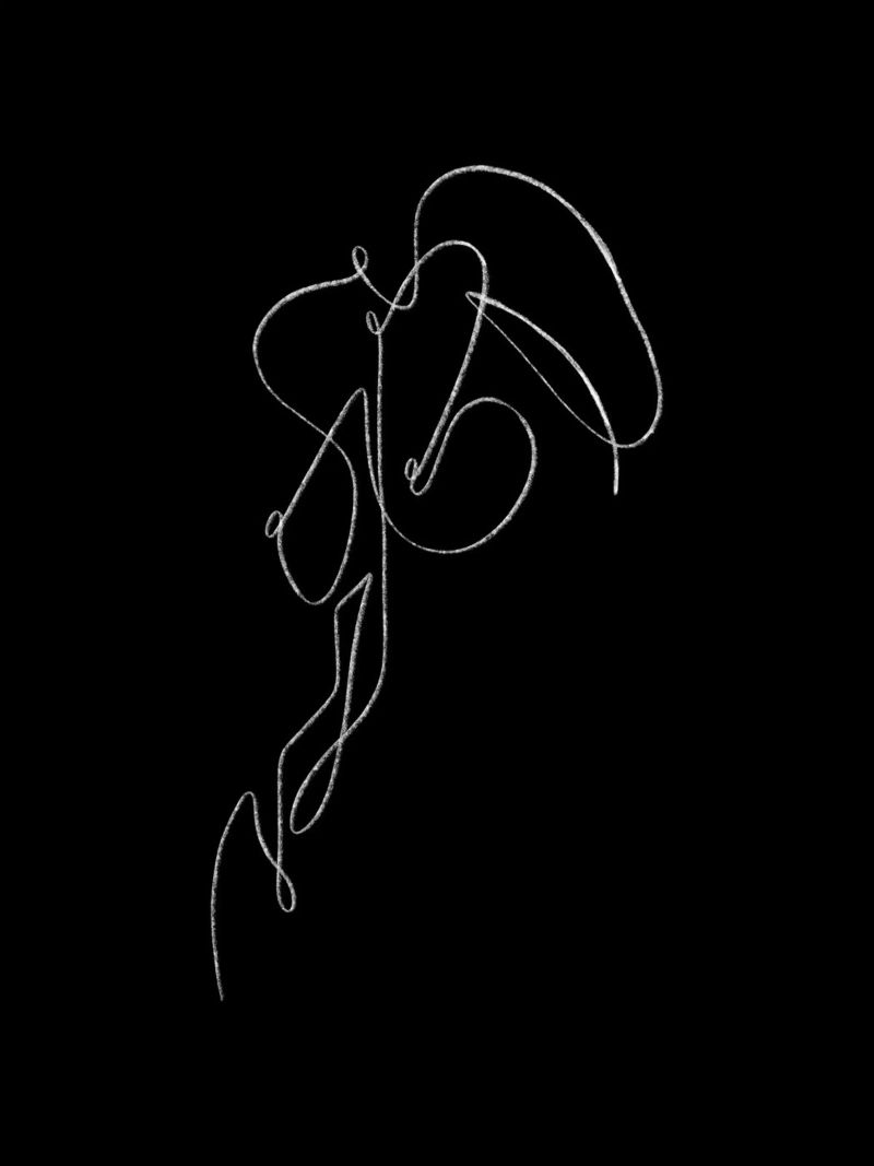 Seductive Lines schwarz Poster von ArtDesign by KBK