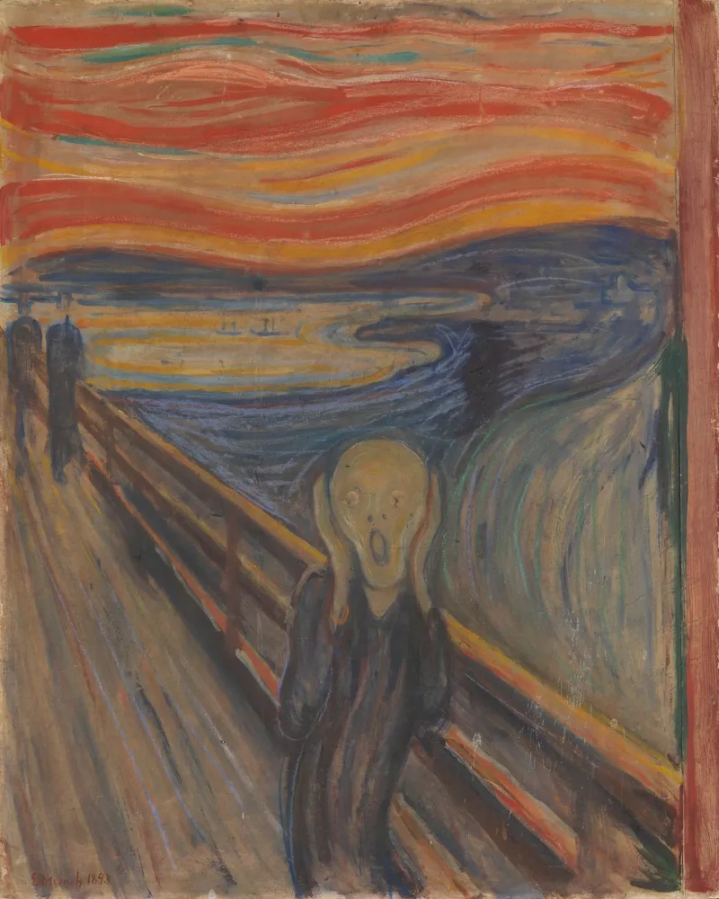 Edvard Munch - L'urlo (I) carta hahnemühle da Timeless Artworks