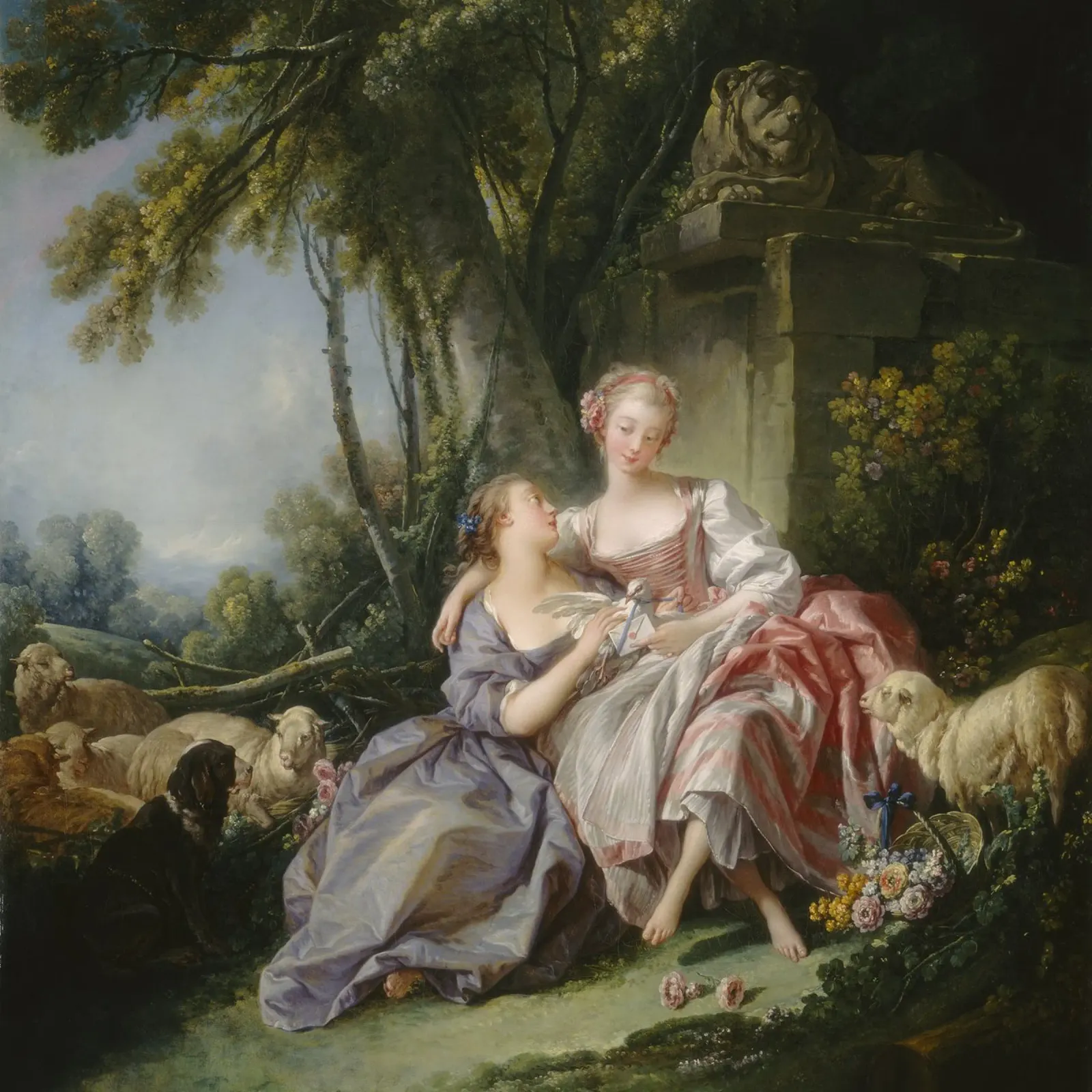 François Boucher - La lettera d'amore pellicola backlit da Timeless Artworks
