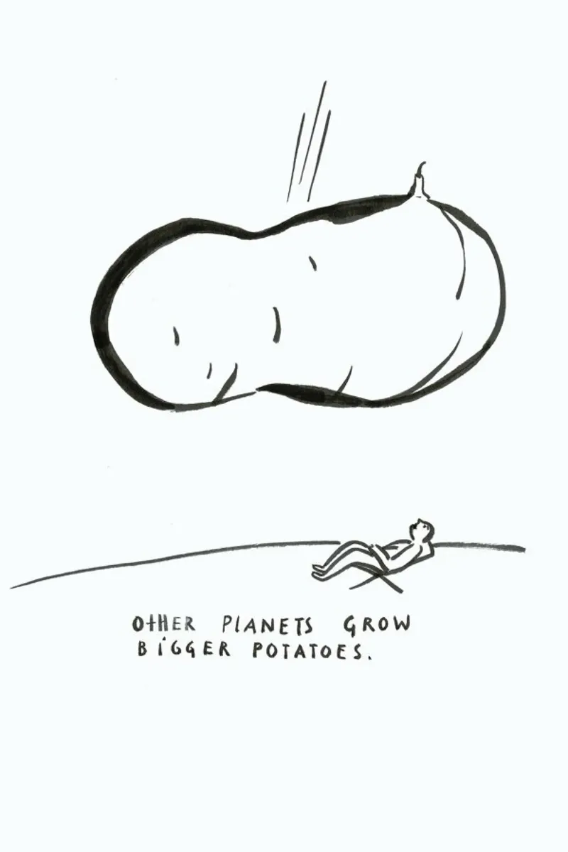 Potatoes poster con telaio in plastica da Monika Aichele