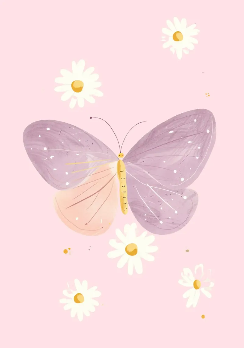 Butterfly Nursery wall art, Kids room prints, Playroom decor hahnemühle by Little Lola