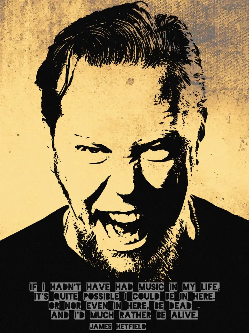 James Hetfield Citazione pellicola backlit da Gunawan Rb
