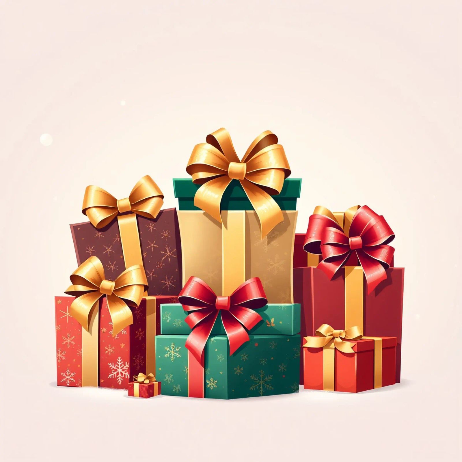 Una vivace collezione di scatole regalo splendidamente confezionate tela da DesignDoodle