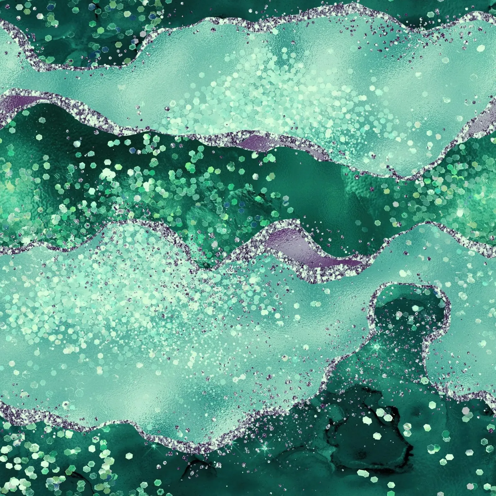 Smaragd-Glitzer-Achat Textur 02 Hahnemühle von Gemstone Textures
