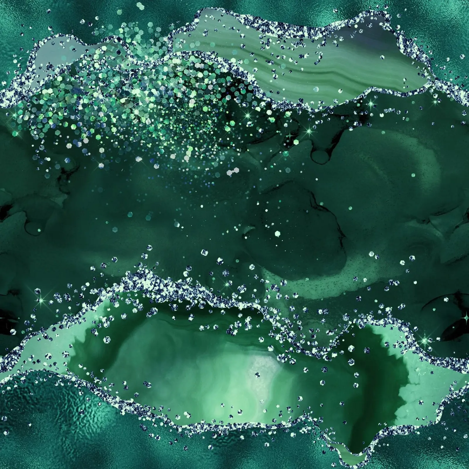 Smaragd-Glitzer-Achat Textur 04 Hahnemühle von Gemstone Textures