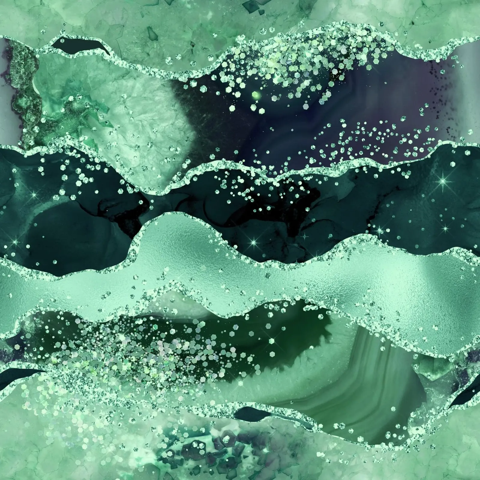 Smaragd-Glitzer-Achat Textur 06 Hahnemühle von Gemstone Textures