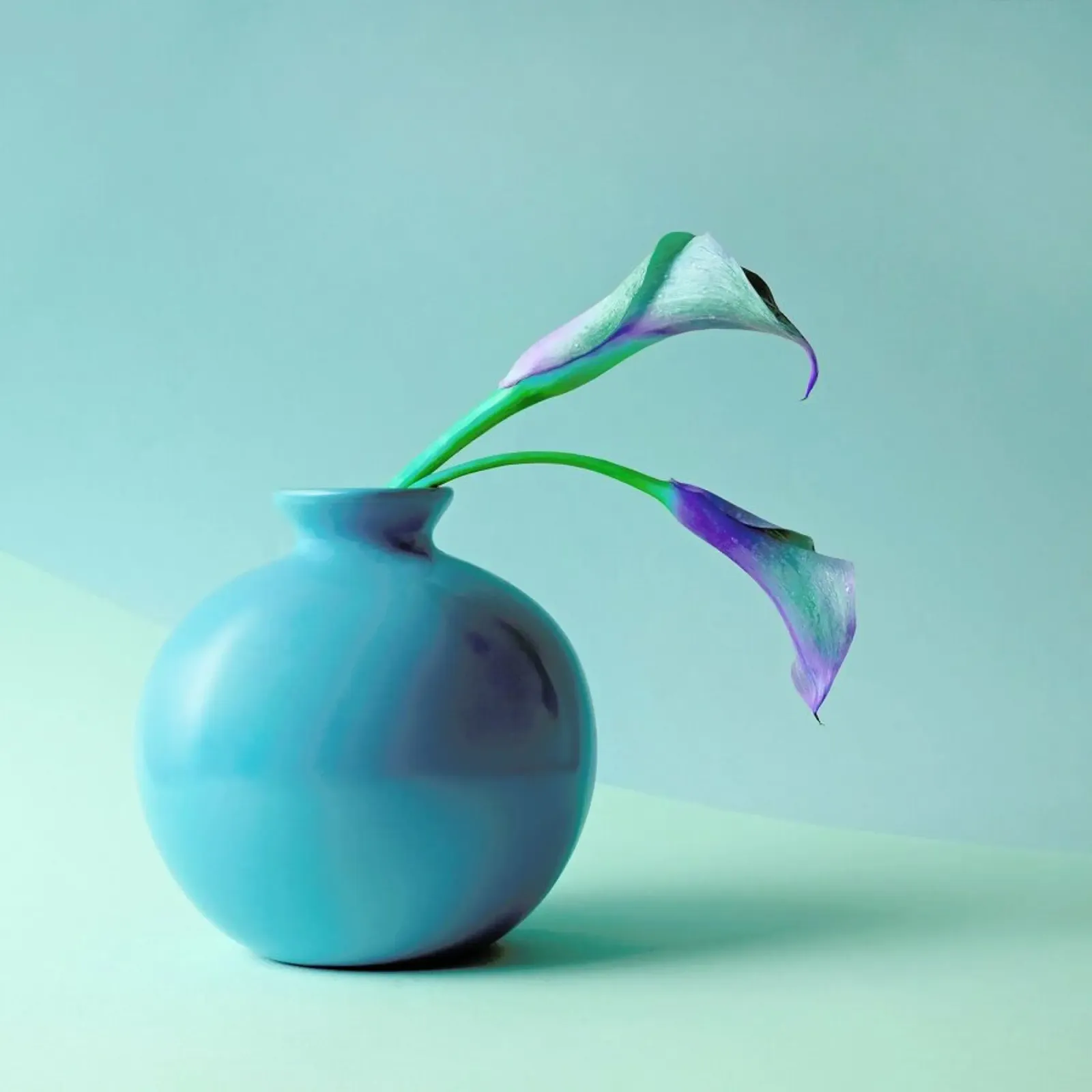 Feeling Blue poster con telaio in plastica da Juj Winn