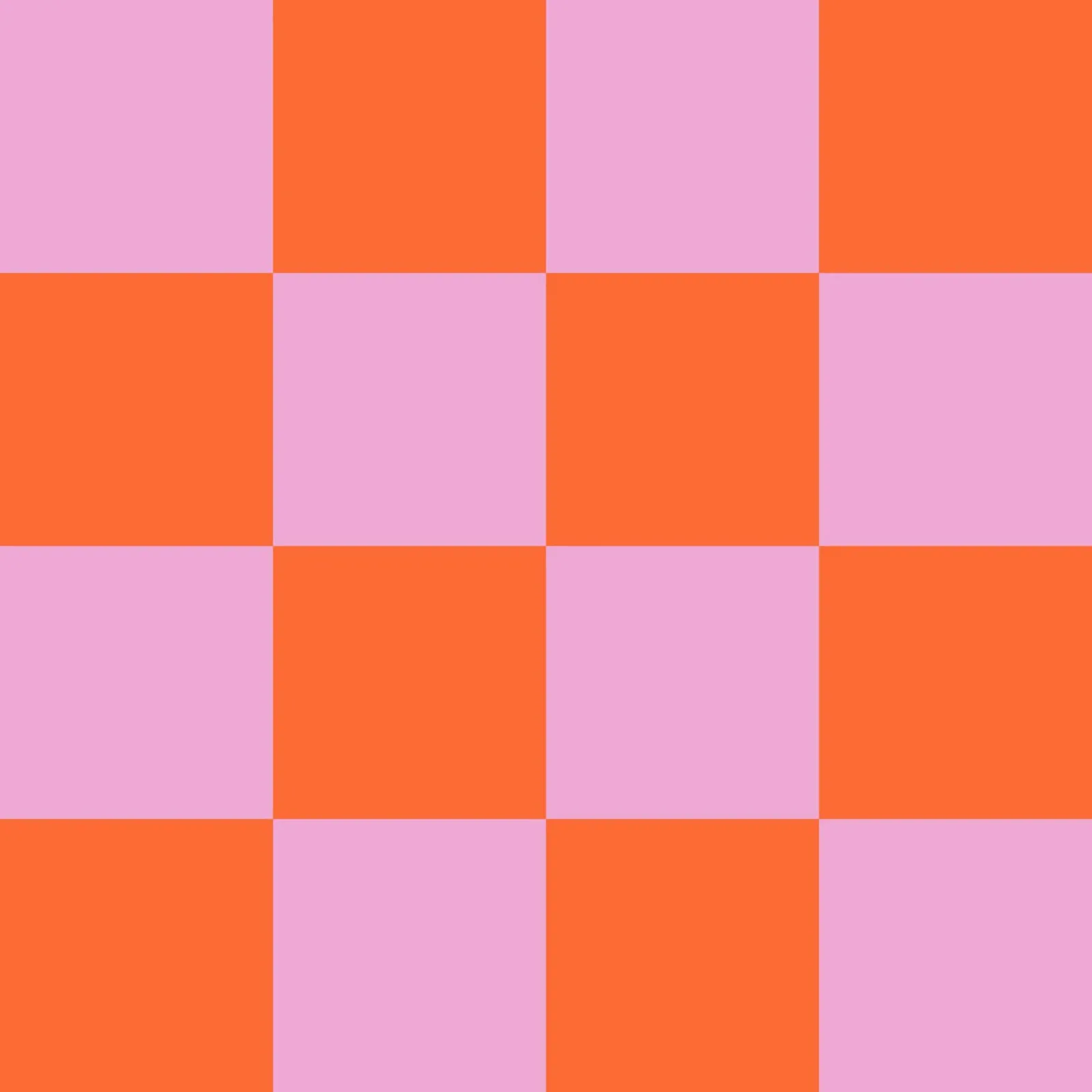 Delizia a scacchi pastello Arancione Rosa poster con telaio in alluminio da susanacosta