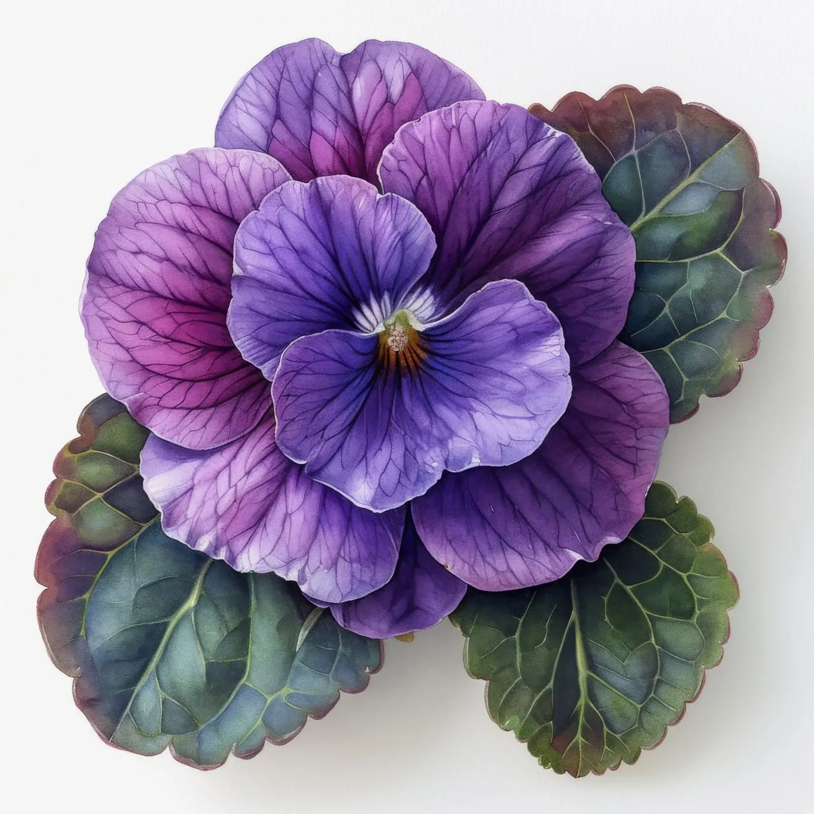 Fiore di violetta africana 2 pellicola backlit da Bold Blooms