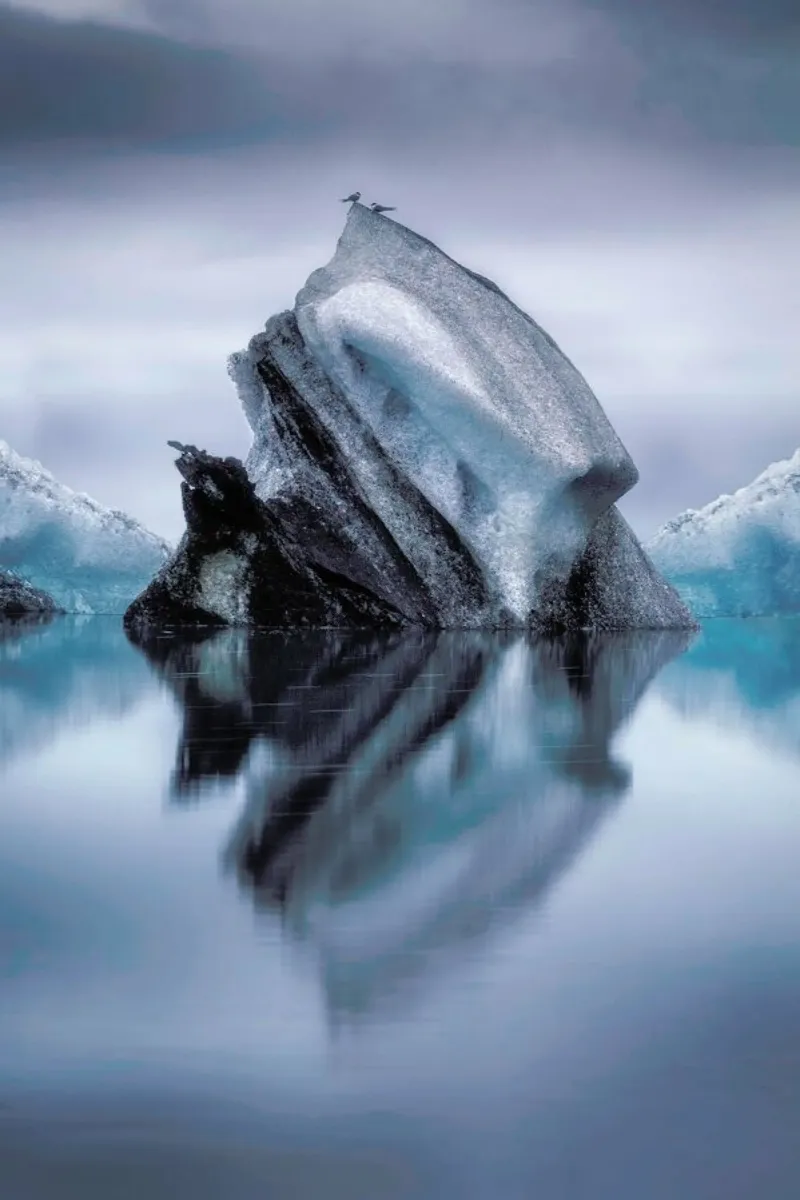 Landing On Iceberg - Lucie Bressy carta hahnemühle da Pictufy