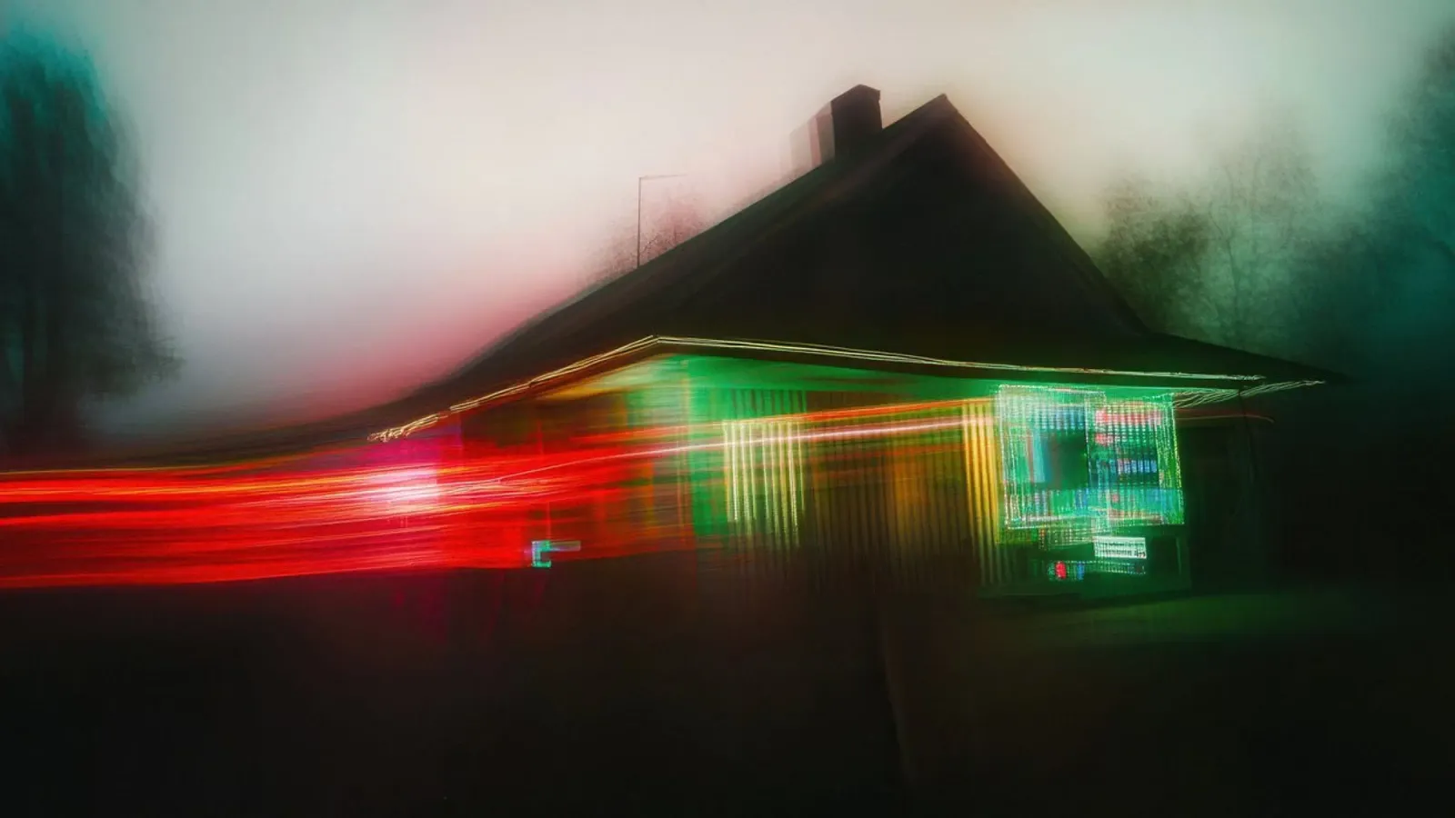 Ritmo di luce: la casa e le sue luci vibranti pellicola backlit da Le Flou