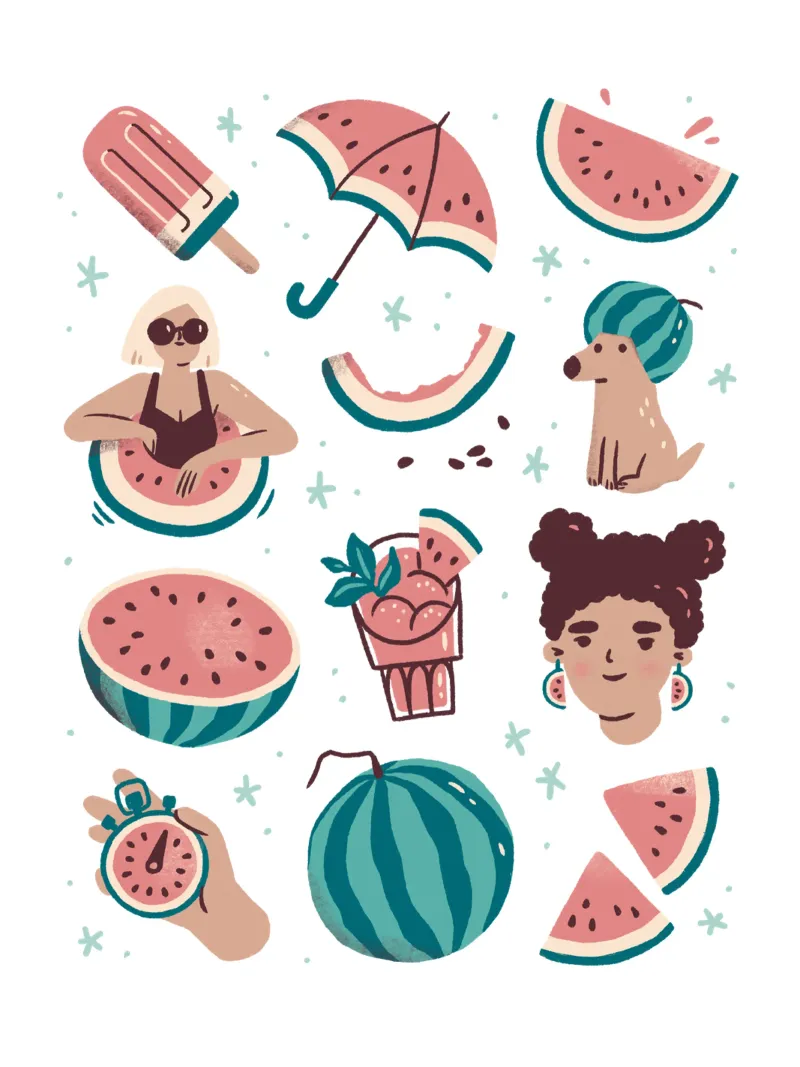 All Things Watermelon pellicola backlit da sashakolesnik