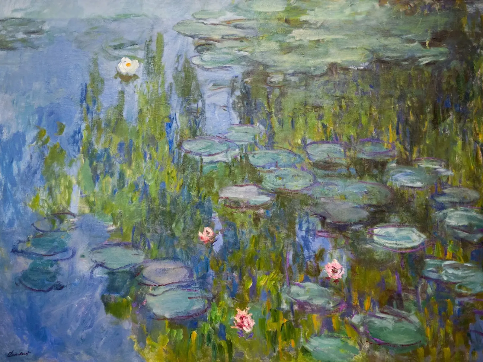 Claude Monet - Ninfee pellicola backlit da Timeless Artworks