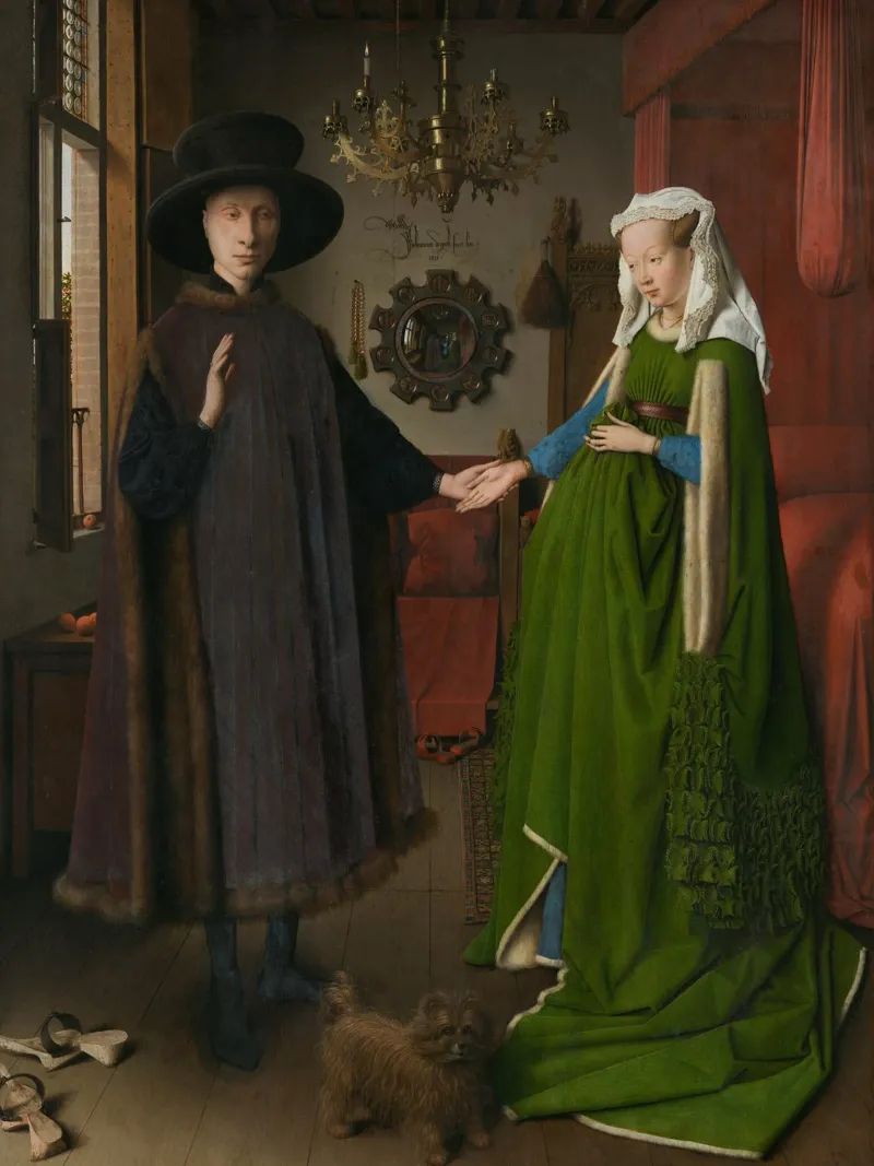 Jan van Eyck - Das Arnolfini-Porträt Hahnemühle von Timeless Artworks