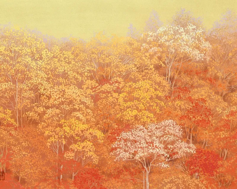 fogliame autunnale pellicola backlit da Noji-Mikiko