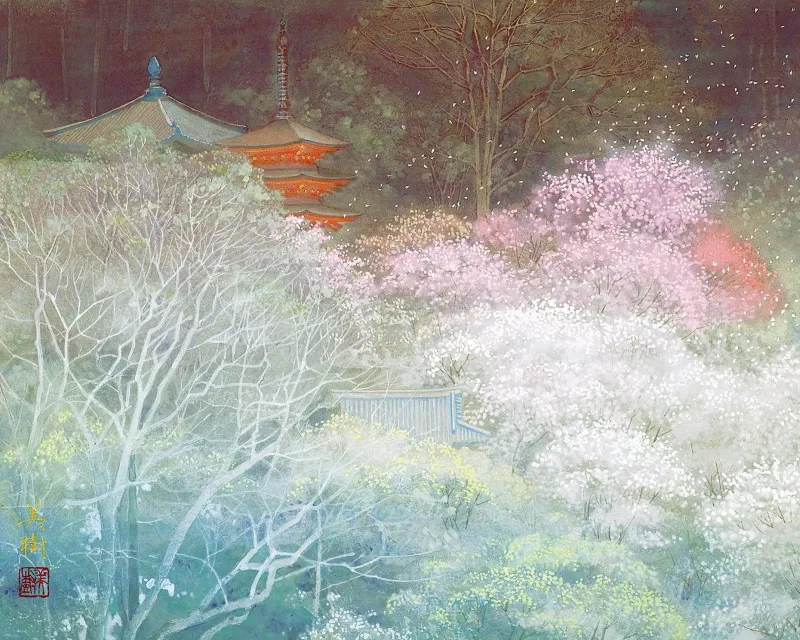 nara-yamato in spring pellicola backlit da Noji-Mikiko