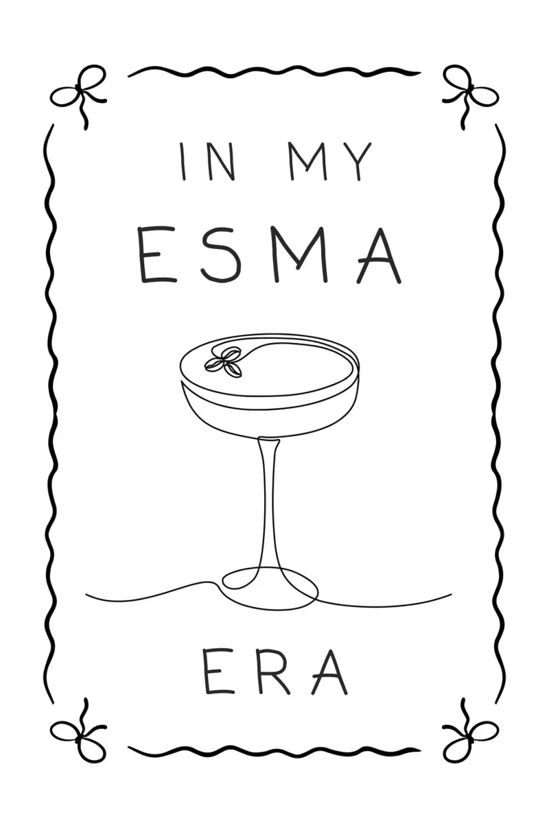Nella mia era ESMA poster con telaio in legno da Wordswordswords