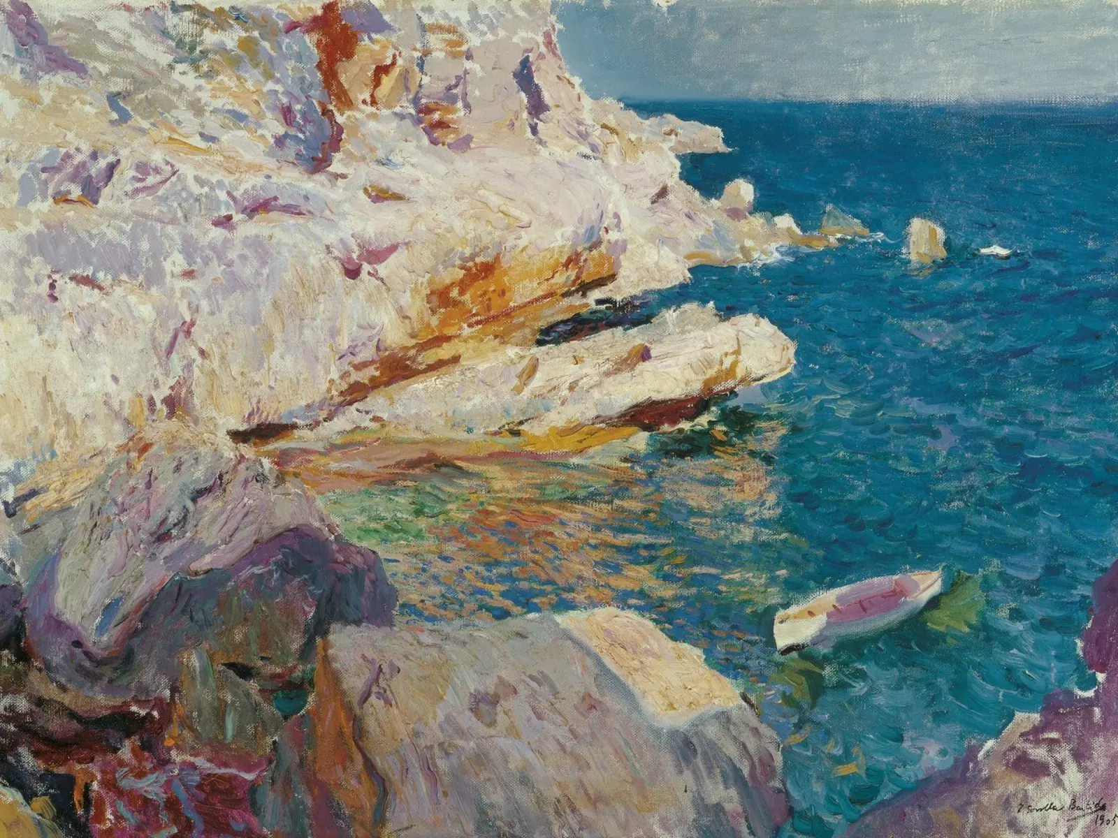 Joaquin Sorolla y Bastida, Rocce di Javea pellicola backlit da Timeless Artworks