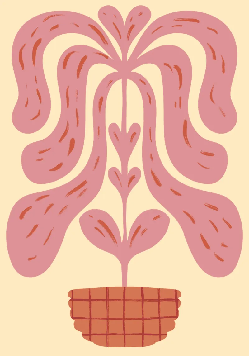 Let love grow poster con marco de aluminio de felixschuster