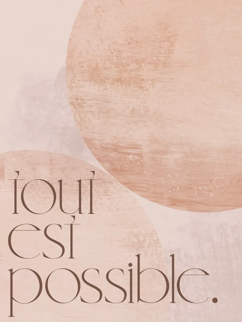 Golden Mantras No 37 poster con telaio in alluminio da treechild