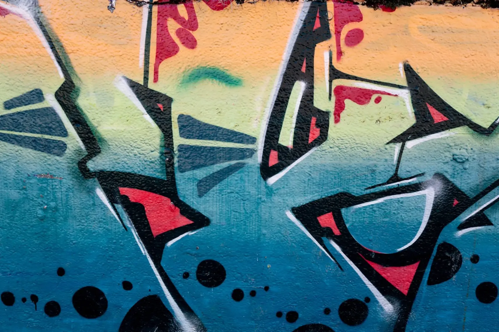 Graffiti pellicola backlit da Flo Klein