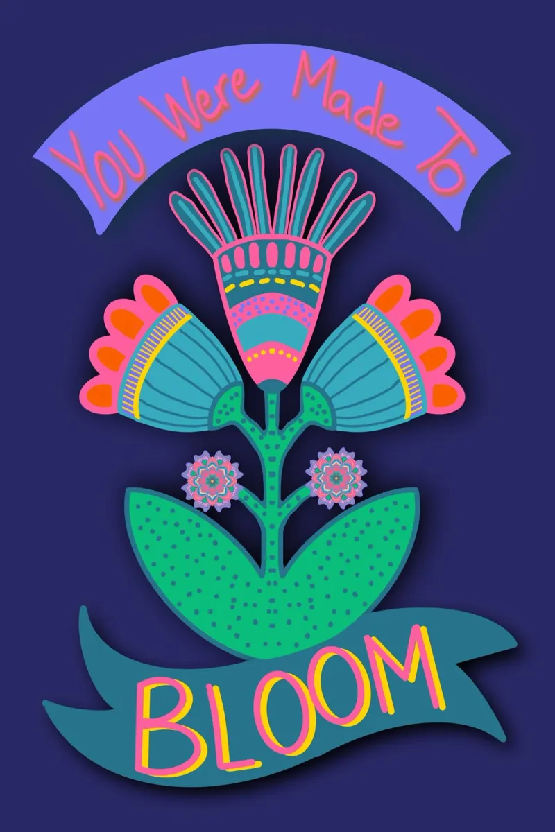 Bloom dunkelblau plexiglass da Miris bunte Modewelt