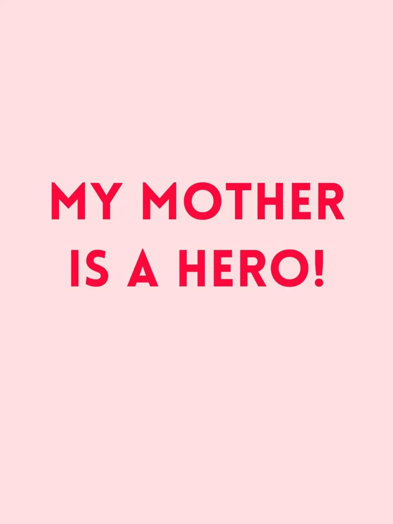 Muttertag - Mama - Liebe - Spruch - rosa rot - schlicht poster con telaio in legno da keinkonzept