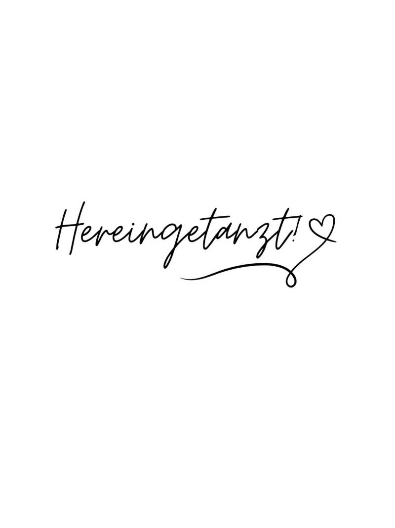 Hereingetanzt - Flur, Eingangsbereich - Willkommen - Gäste alluminio dibond da keinkonzept