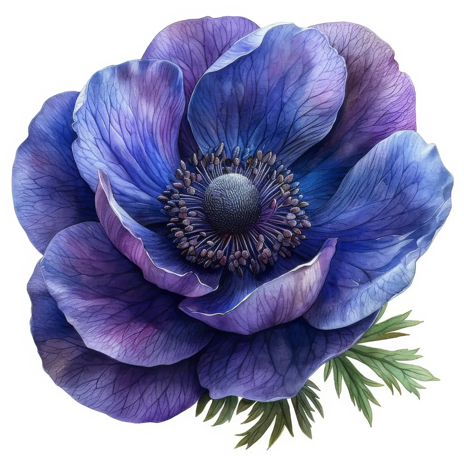 Fiore di anemone 4 carta hahnemühle da Bold Blooms