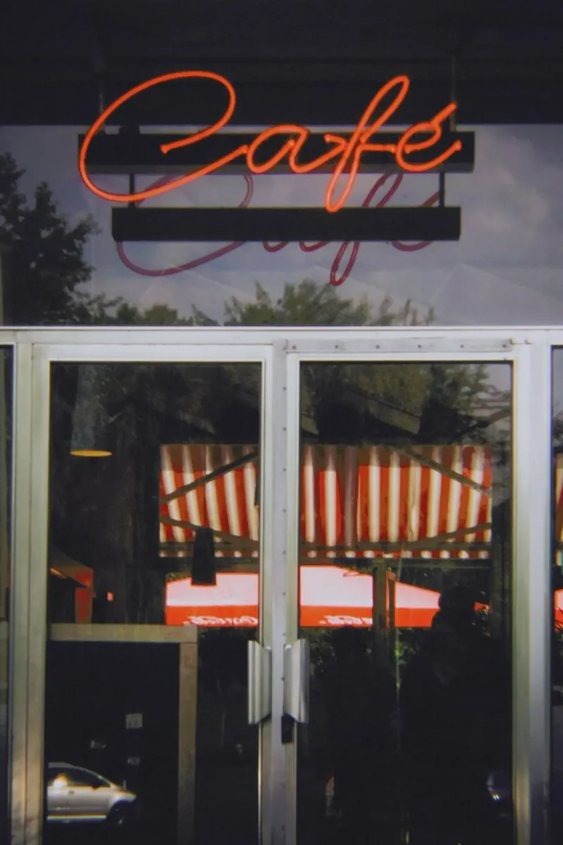 Berlin Café canvas by Anja Hebrank Photography