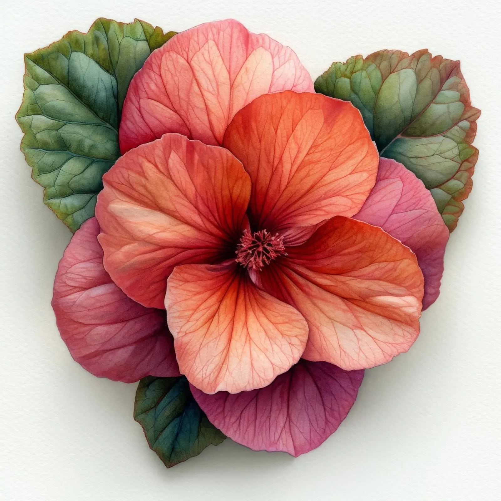 Fiore di begonia 2 pellicola backlit da Bold Blooms