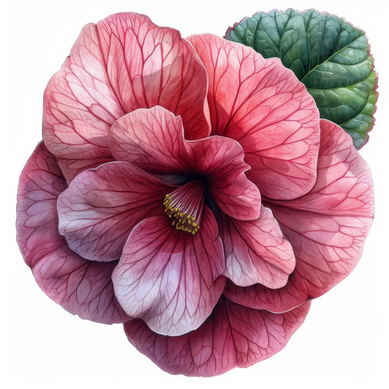 Fiore di begonia 3 pellicola backlit da Bold Blooms