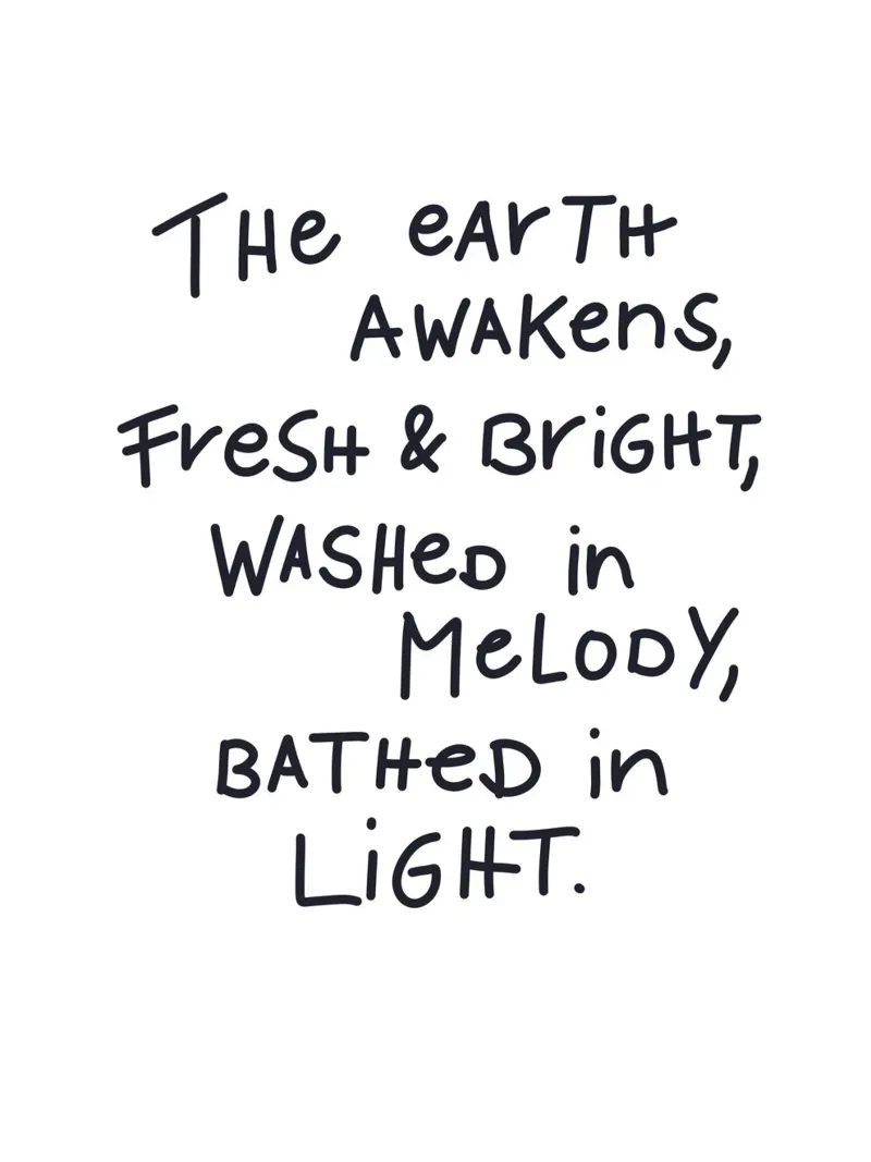 Gedicht - Morning vibes - Guter Morgen - Typographie carta hahnemühle da keinkonzept