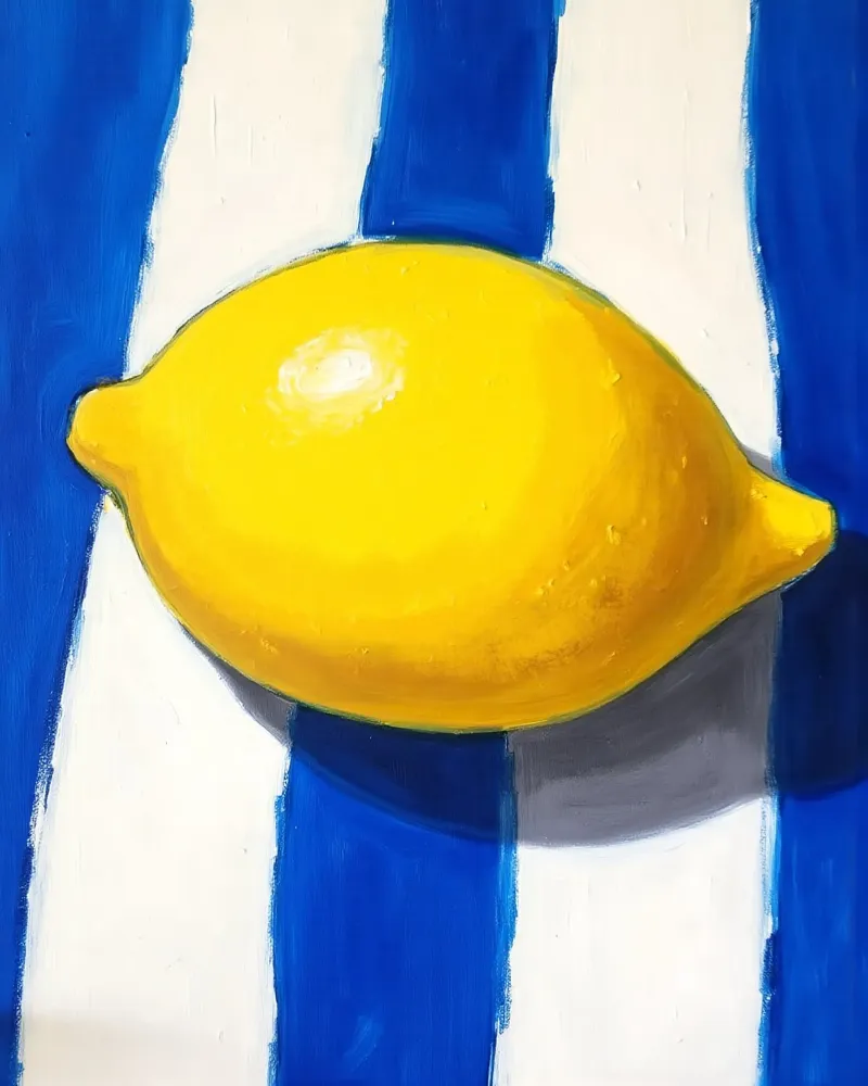 Lemon & Stripes alluminio dibond da Indigo Rain