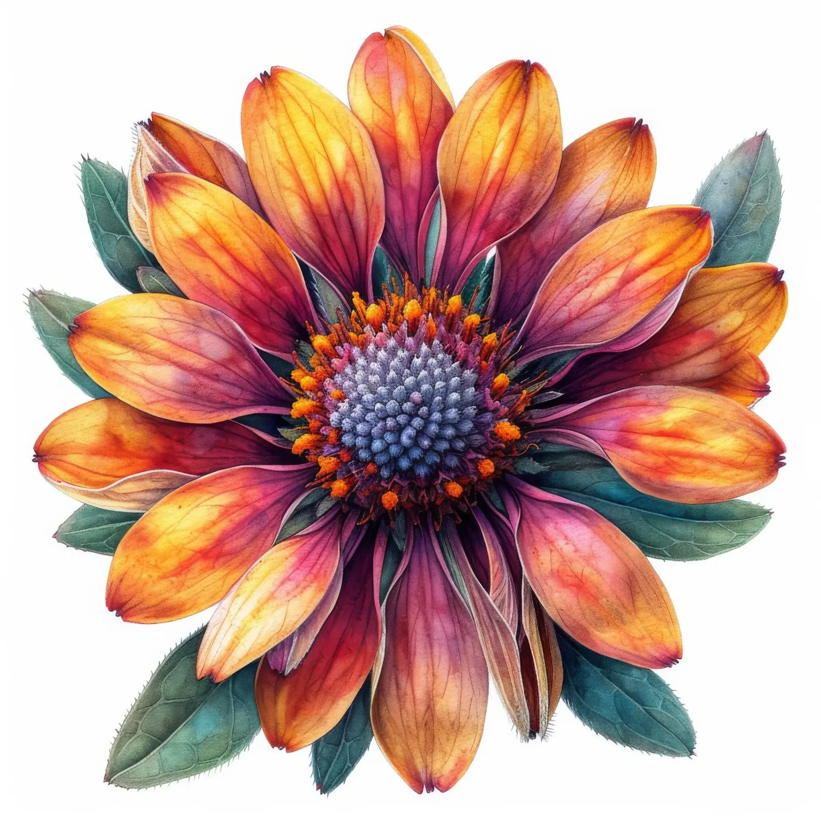 Fiore di coperta 1 poster con telaio in legno da Bold Blooms