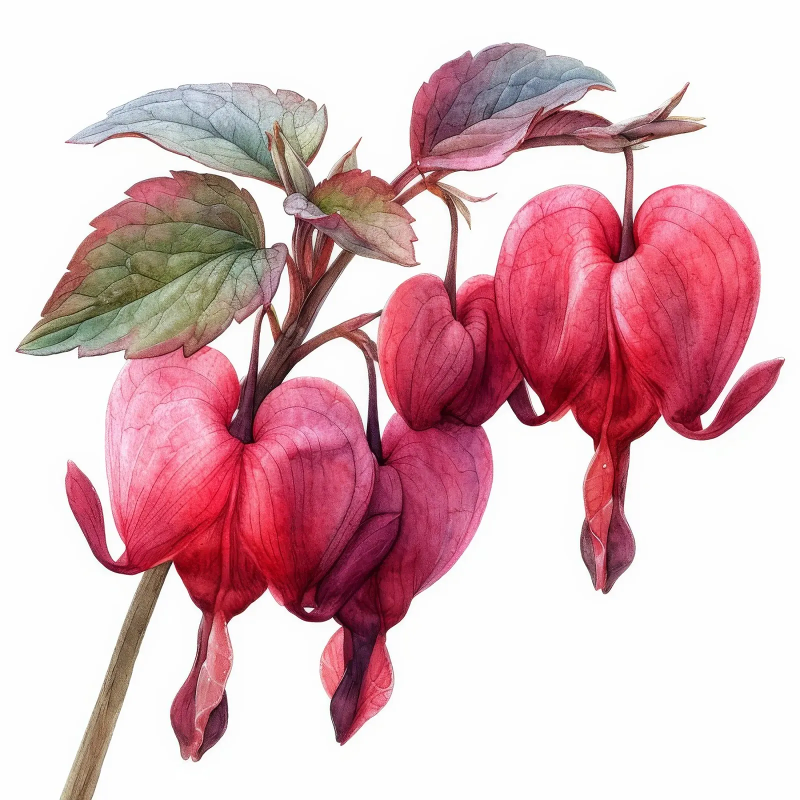 Fleur de cœur saignante 4 toile de Bold Blooms