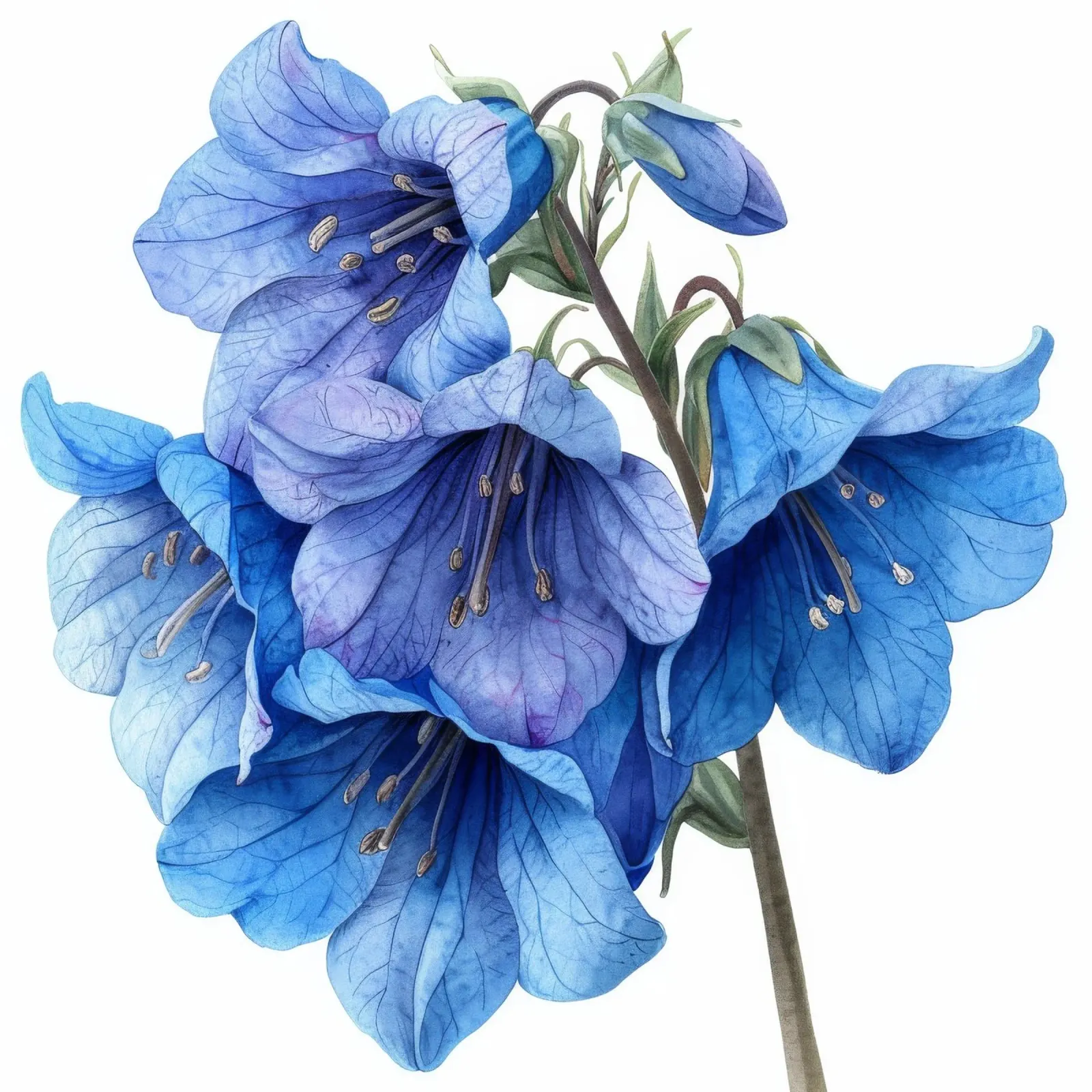 Fiore di campanula 4 carta hahnemühle da Bold Blooms
