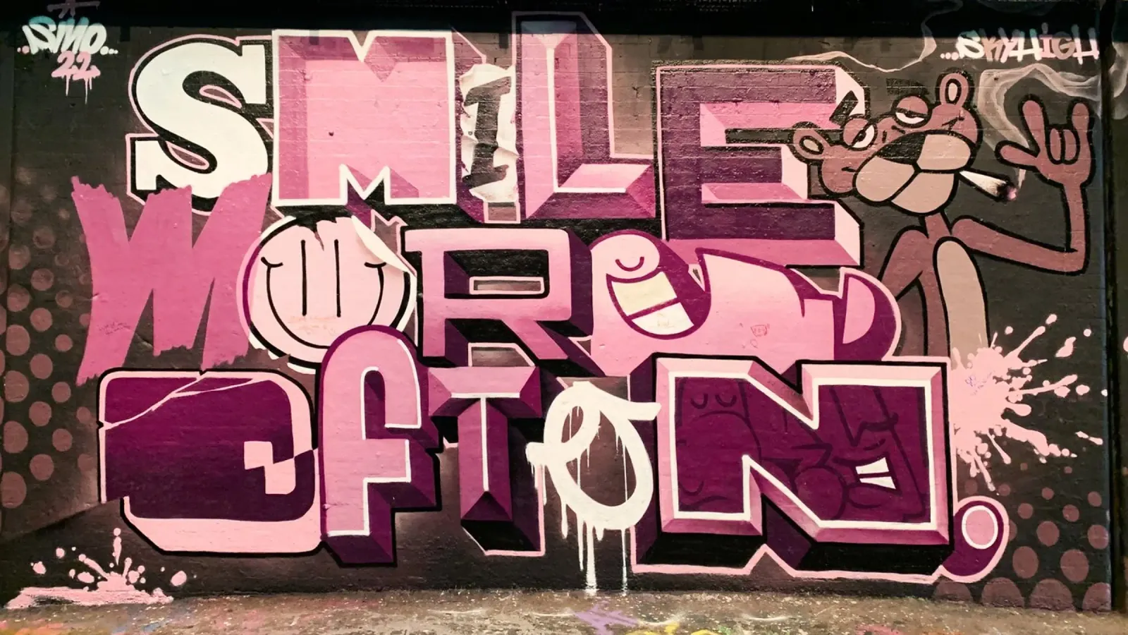 Graffiti PINK carta hahnemühle da Flo Klein