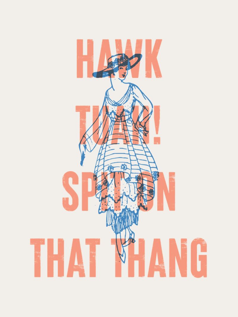 Hawk Tuah! Spuck auf das Ding Hahnemühle von Vintagrafica