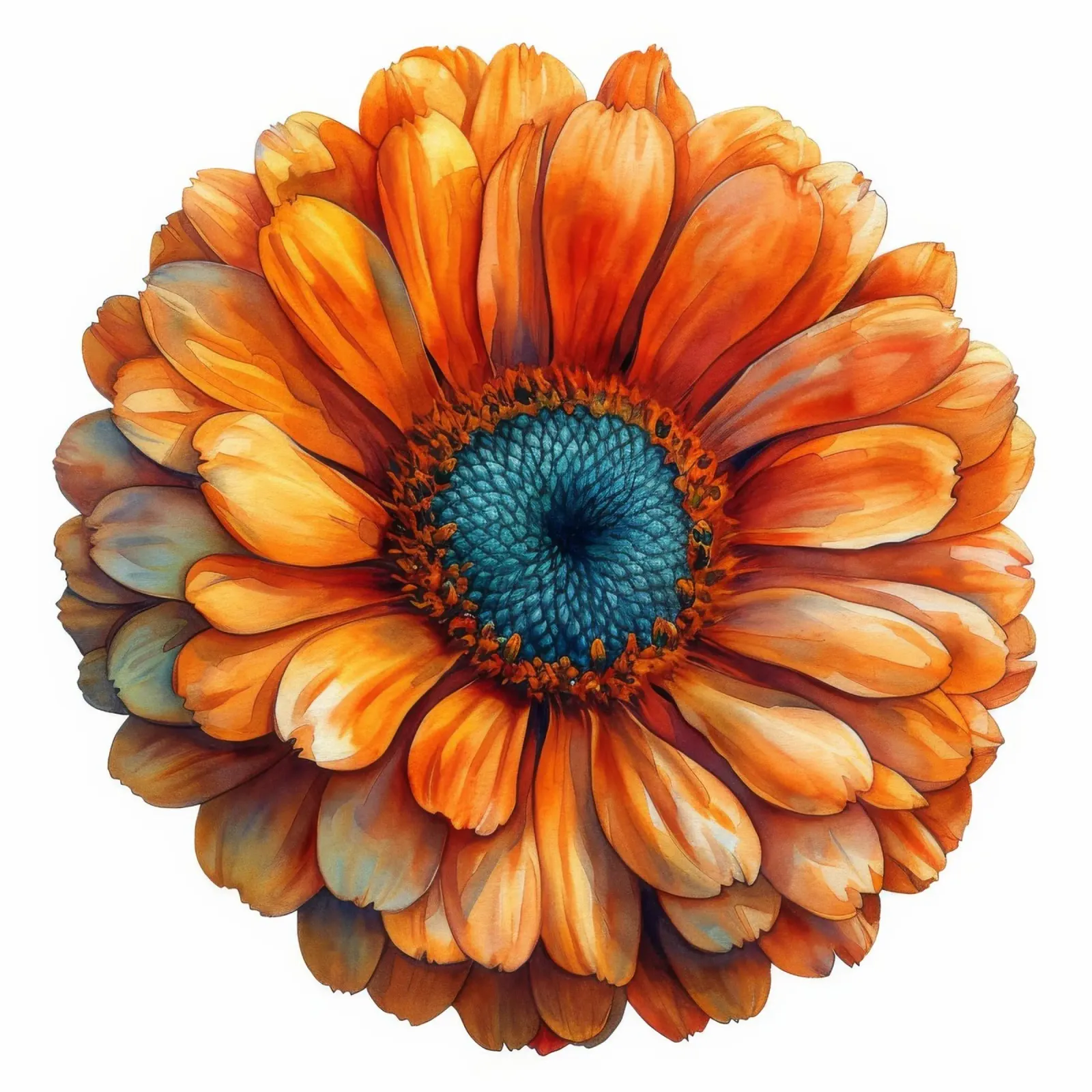 Fiore di calendula 2 poster con telaio in legno da Bold Blooms