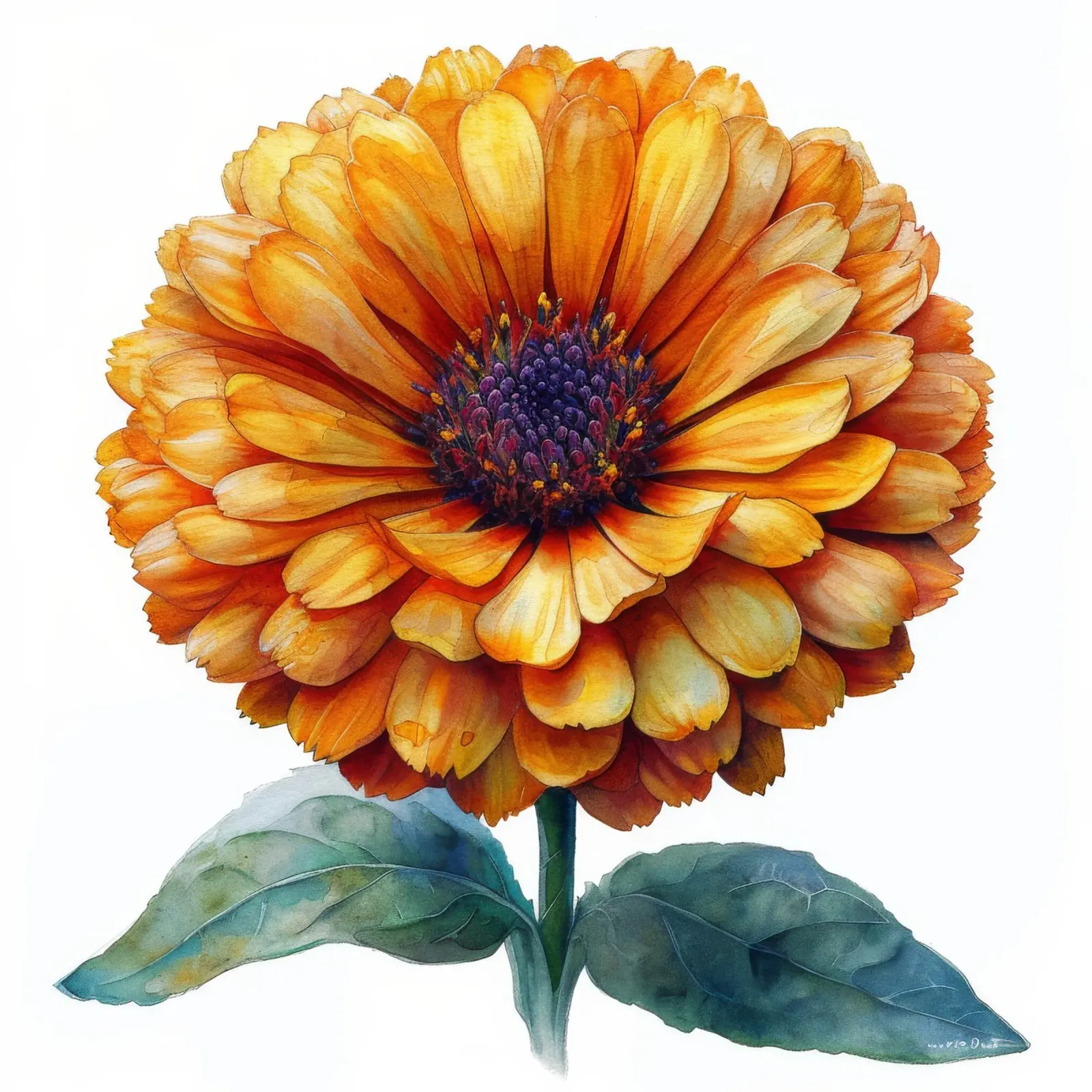 Fiore di calendula 3 poster da Bold Blooms