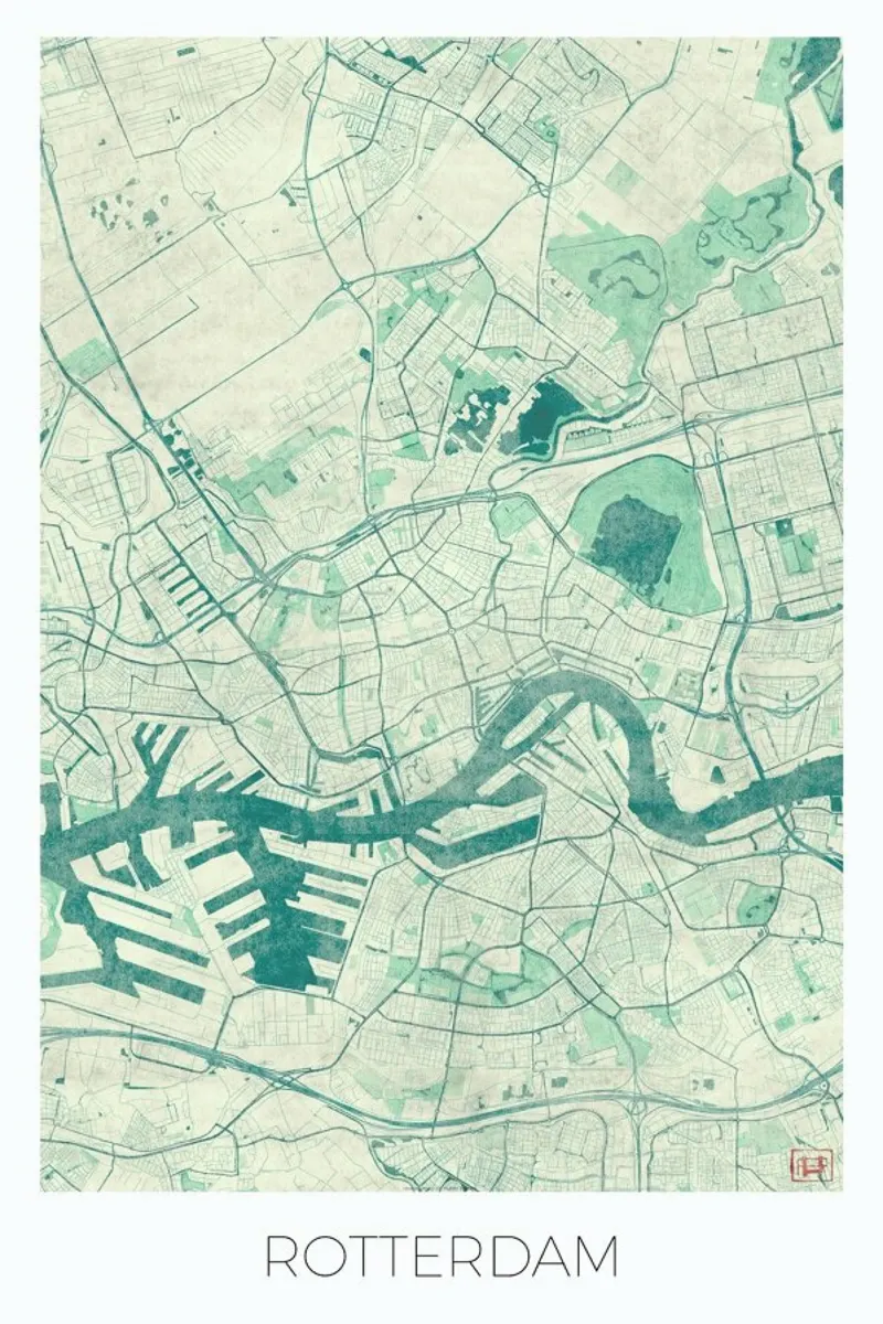 Rotterdam Vintage hahnemühle by Hubert Roguski