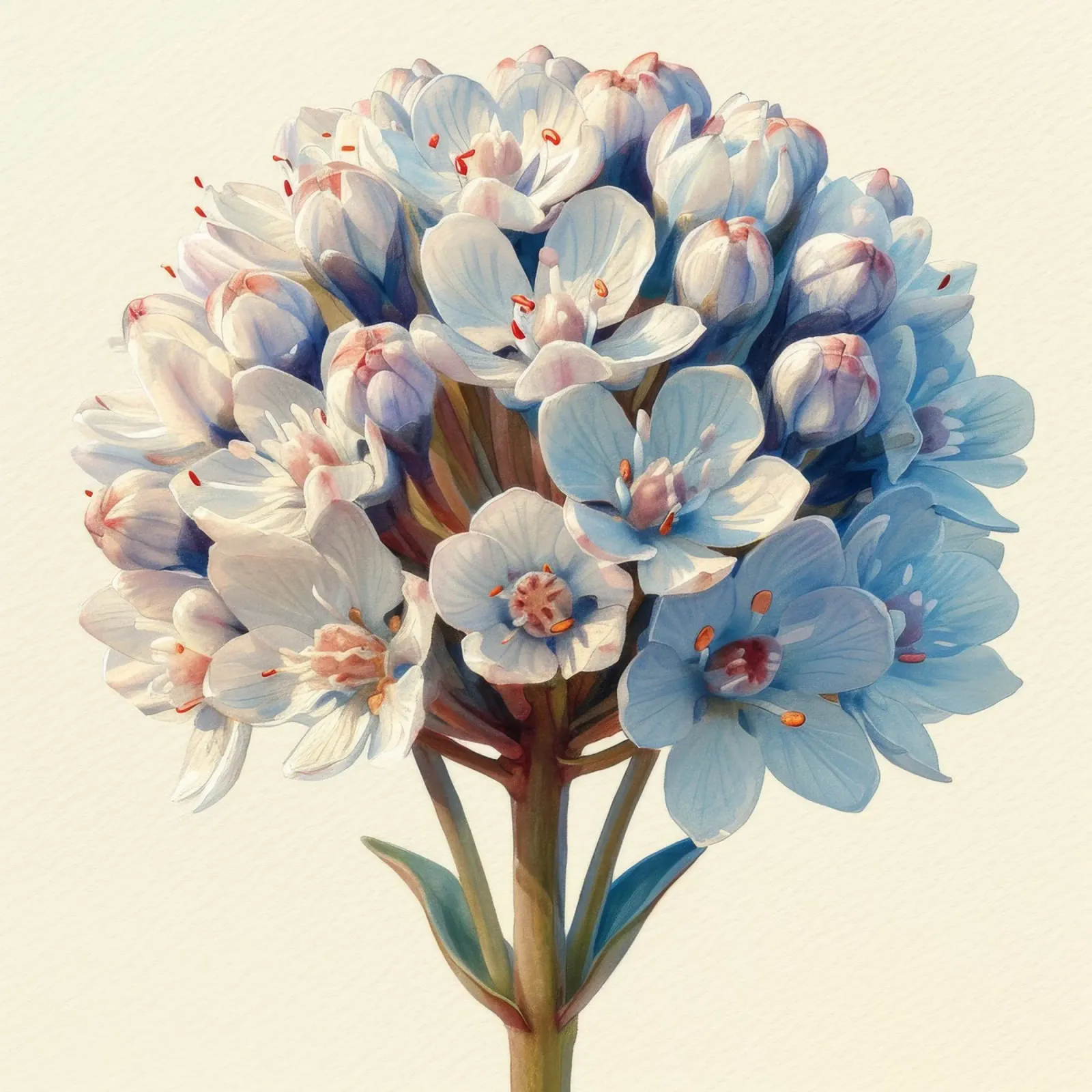 Candytuft Bloem 2 hahnemühle van Bold Blooms