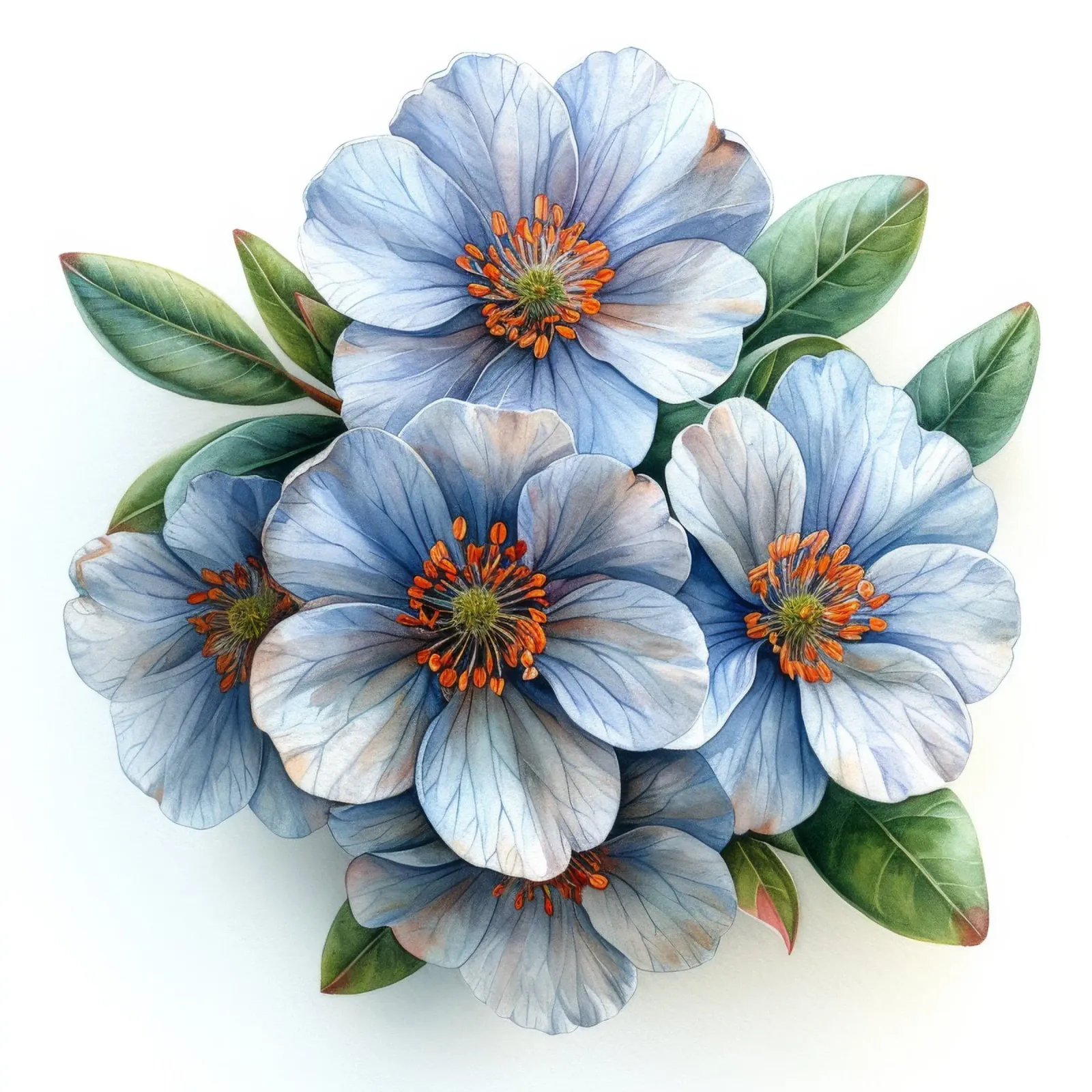 Candytuft Flower 4 canvas by Bold Blooms