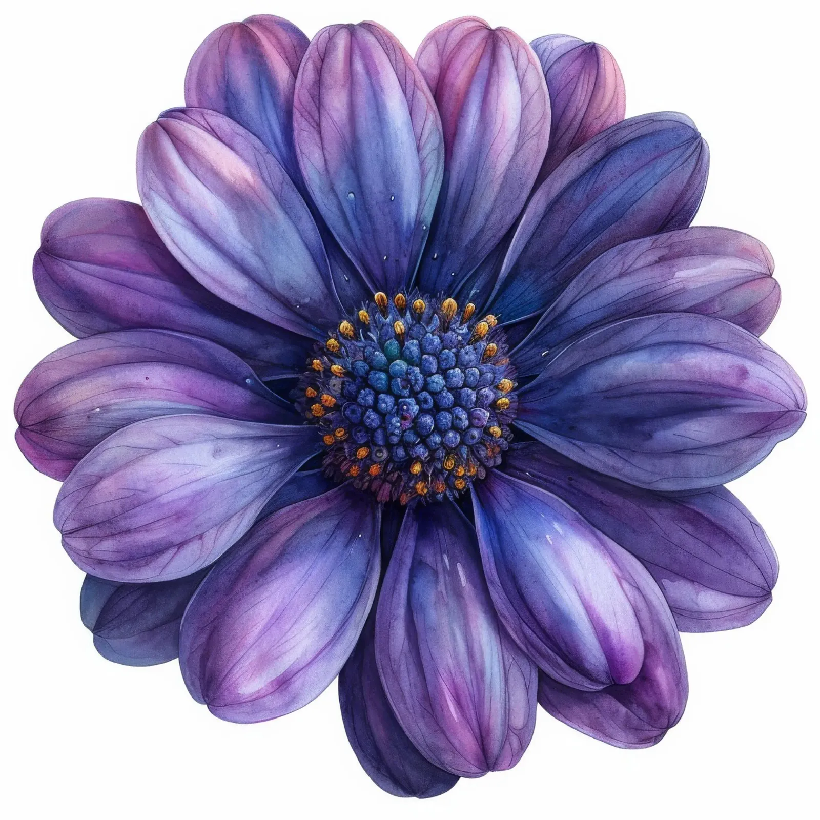 Cineraria Flower 2 alu-dibond by Bold Blooms