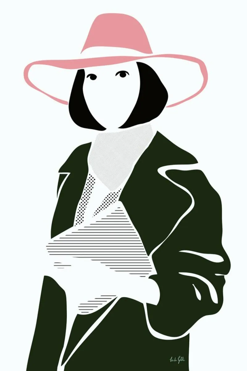 Girl in a Hat pellicola backlit da Linda Gobeta
